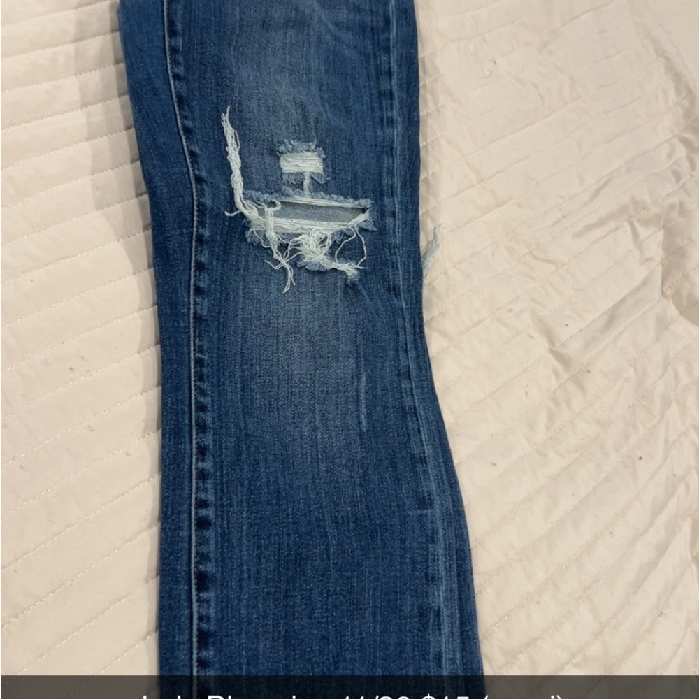 Judy Blue Dark Blue Distressed Skinny Jeans